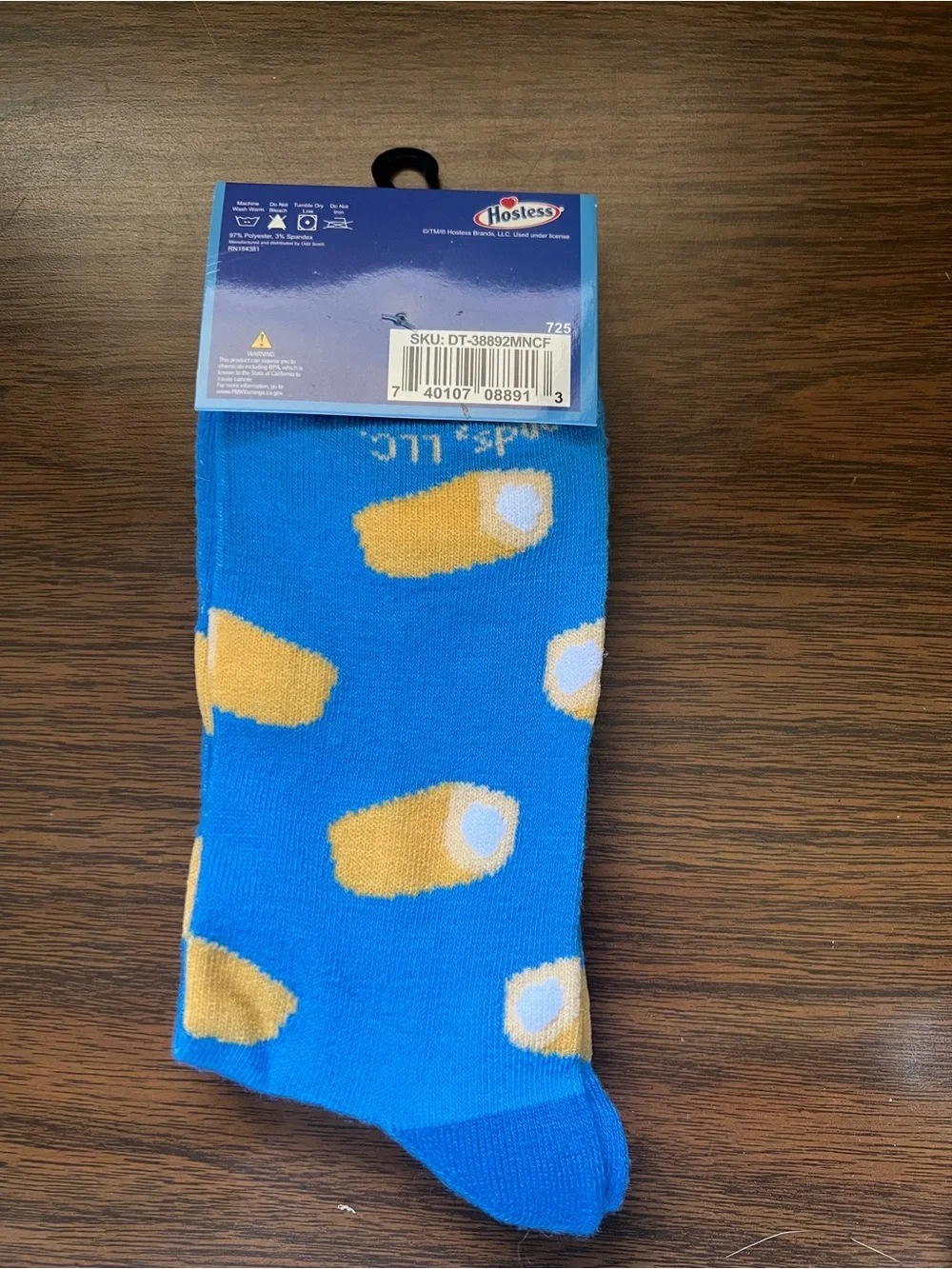 NWT Hostess Twinkies Socks by Odd Sox - Mens’ Size 6-12